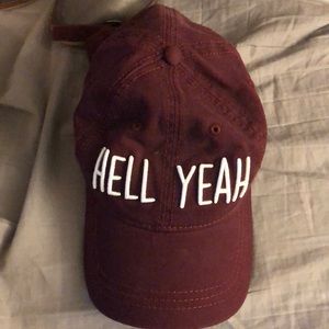 Maroon hat